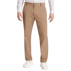 Brady Mens Pants Size 36 Tan Structured Stretch Cotton Golf Trouser New
